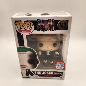 Funko Pop! Heroes The Joker Vinyl Figure Black and White Comic Con Ltd Edition